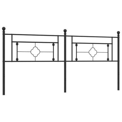 Cabeceira de cama 200 cm metal preto