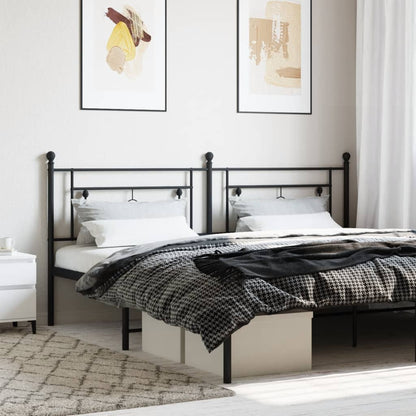 Cabeceira de cama 200 cm metal preto