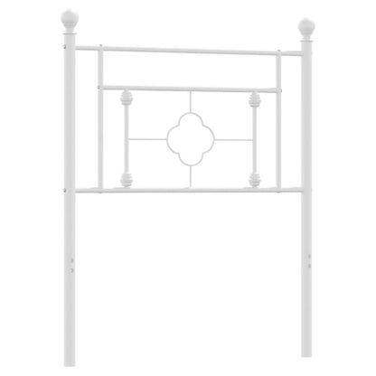 Cabeceira de cama 80 cm metal branco