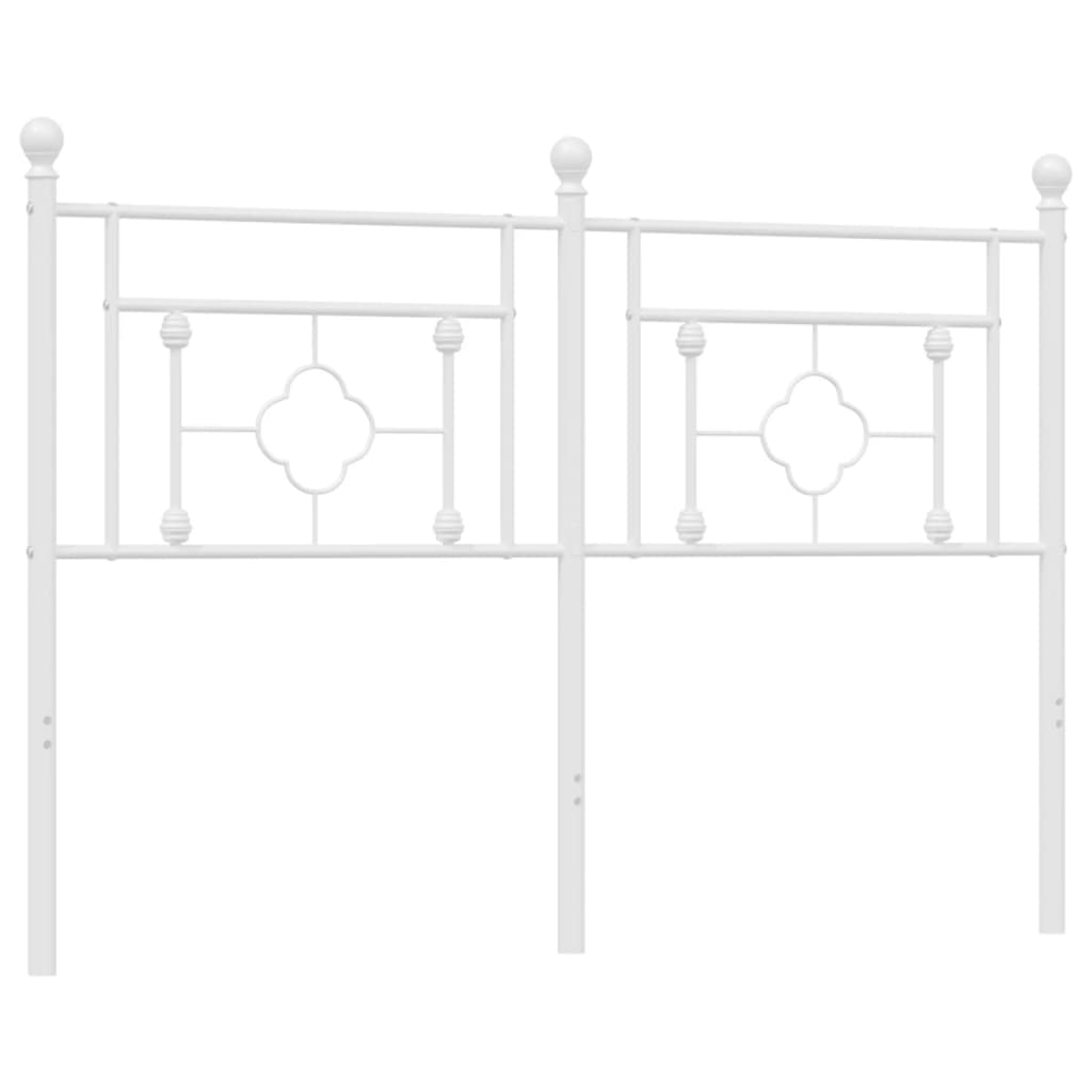 Cabeceira de cama 140 cm metal branco