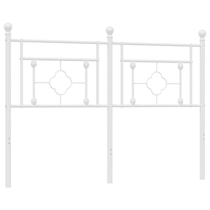 Cabeceira de cama 140 cm metal branco