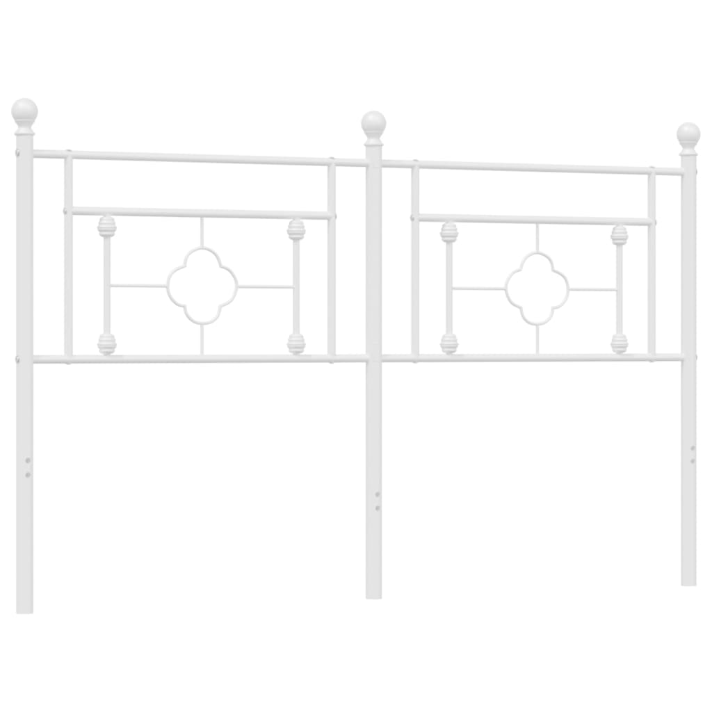 Cabeceira de cama 160 cm metal branco