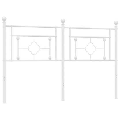 Cabeceira de cama 160 cm metal branco