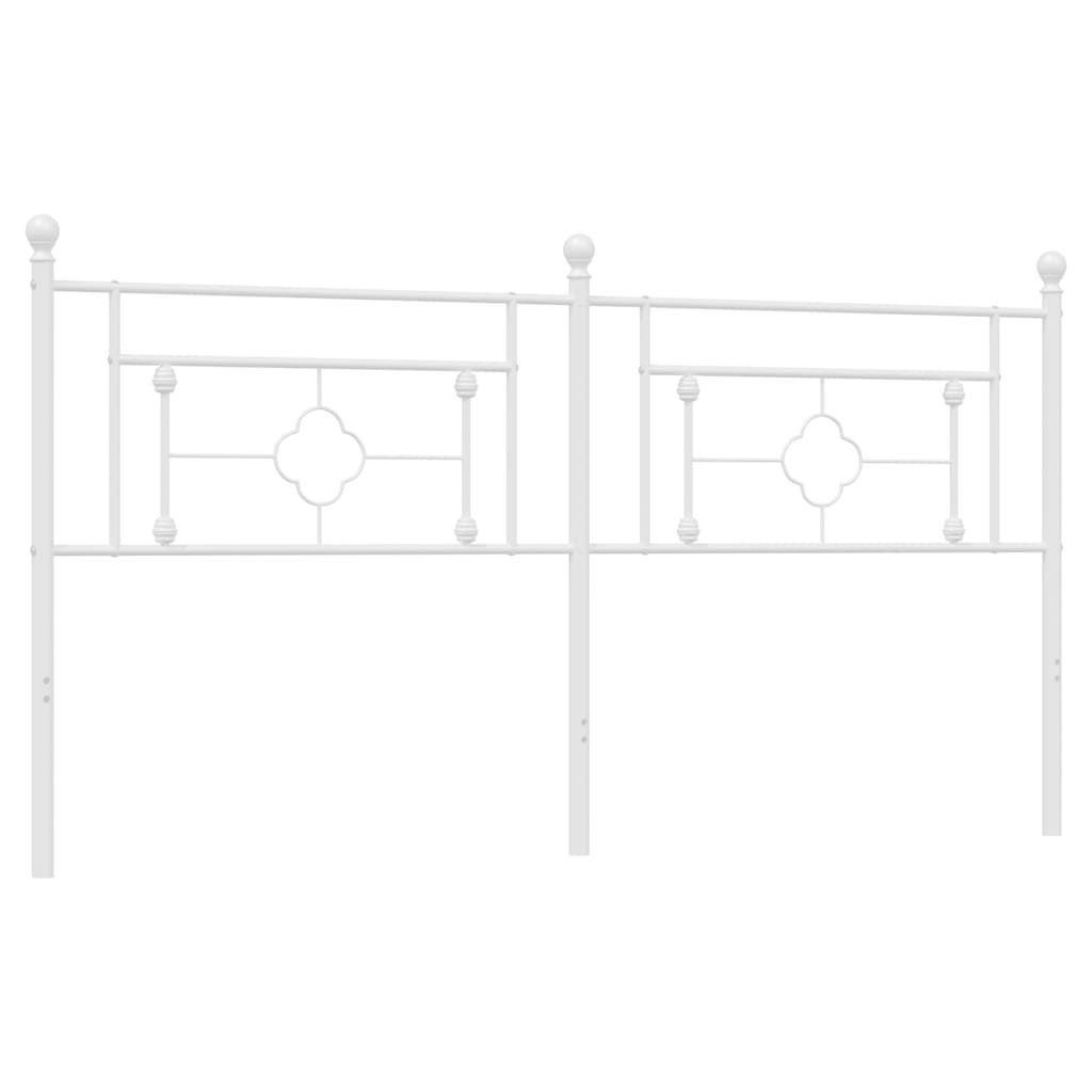 Cabeceira de cama 180 cm metal branco