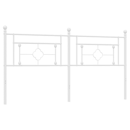 Cabeceira de cama 180 cm metal branco