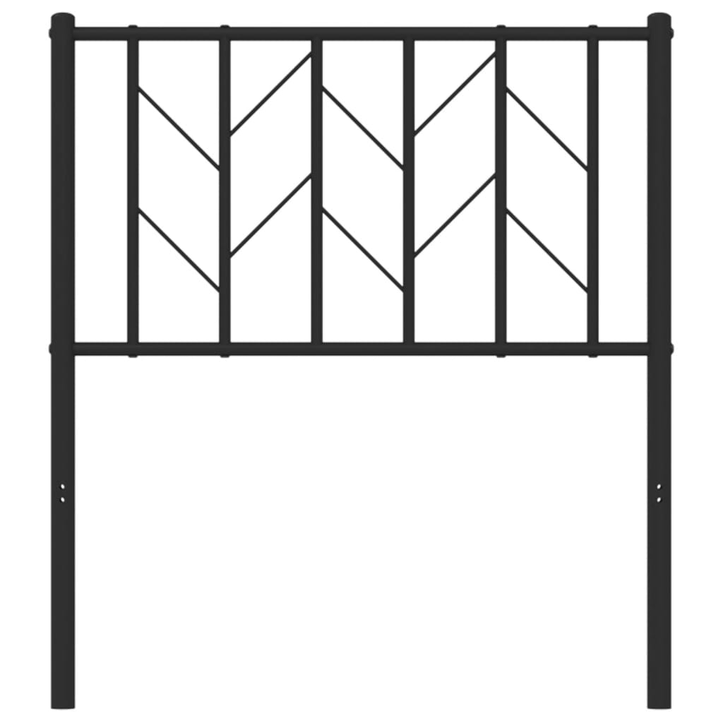 Cabeceira de cama 75 cm metal preto