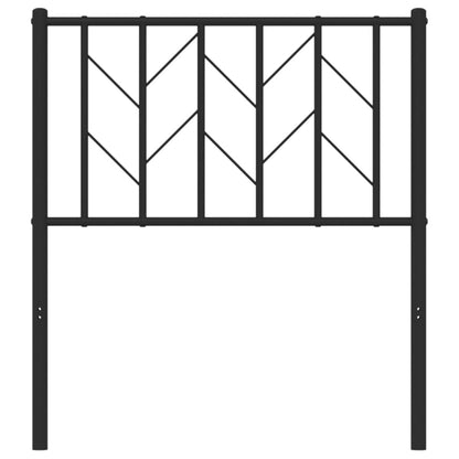 Cabeceira de cama 75 cm metal preto