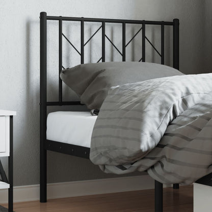 Cabeceira de cama 75 cm metal preto