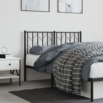 Cabeceira de cama 120 cm metal preto