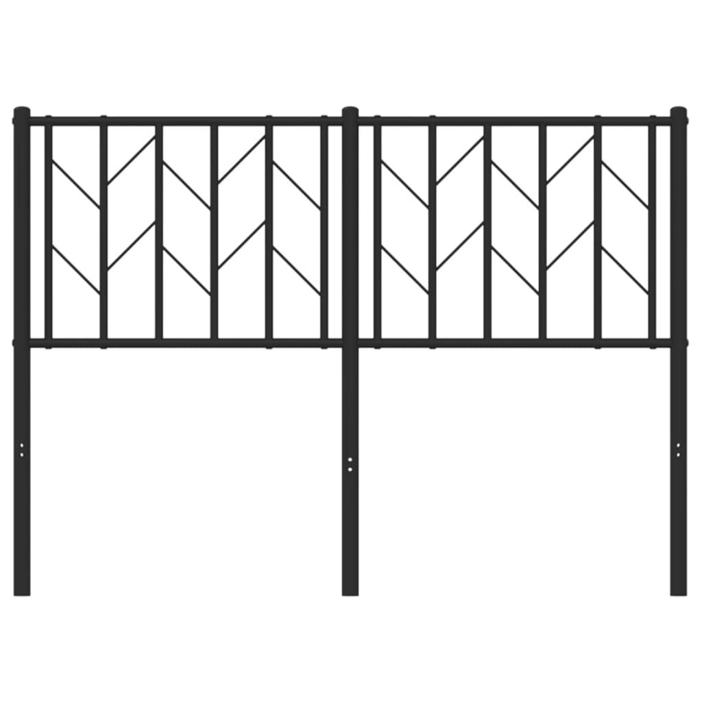 Cabeceira de cama 120 cm metal preto