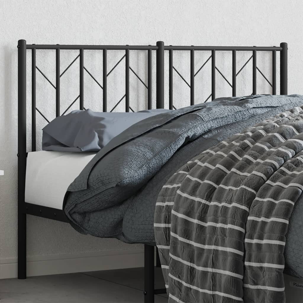 Cabeceira de cama 120 cm metal preto