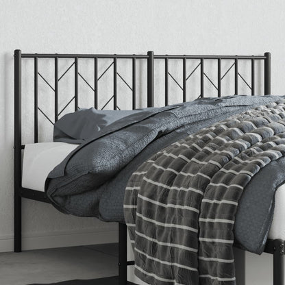 Cabeceira de cama 135 cm metal preto