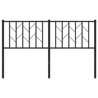 Cabeceira de cama 140 cm metal preto