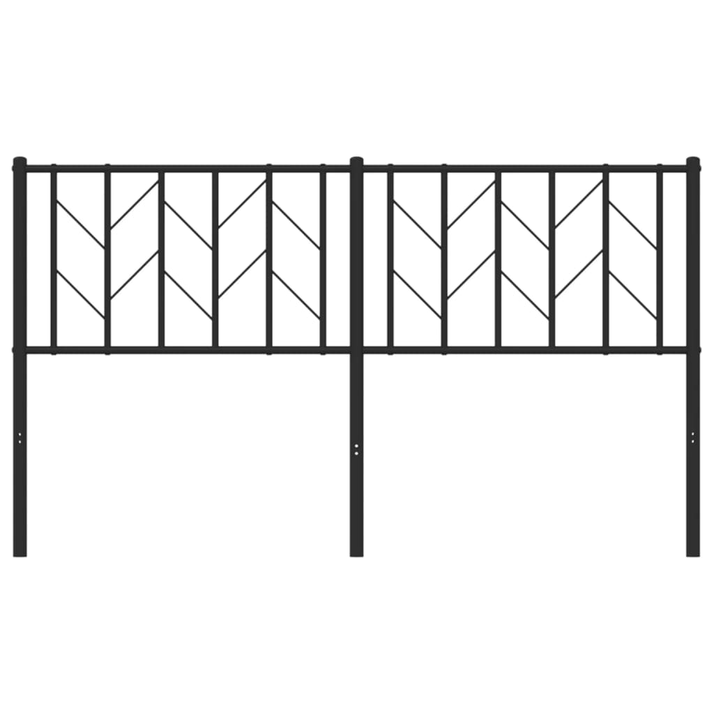 Cabeceira de cama 150 cm metal preto