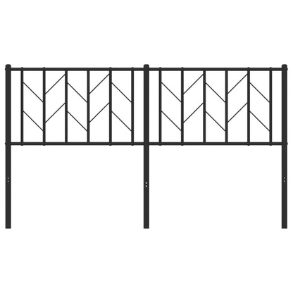 Cabeceira de cama 150 cm metal preto