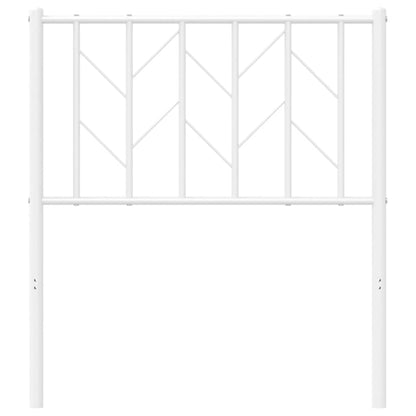 Cabeceira de cama 75 cm metal branco