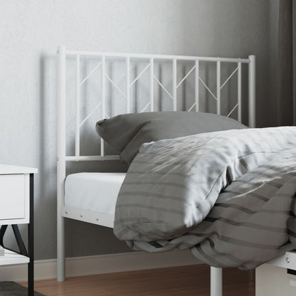 Cabeceira de cama 90 cm metal branco