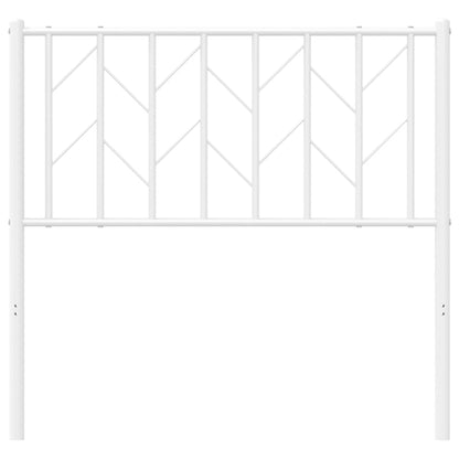 Cabeceira de cama 90 cm metal branco