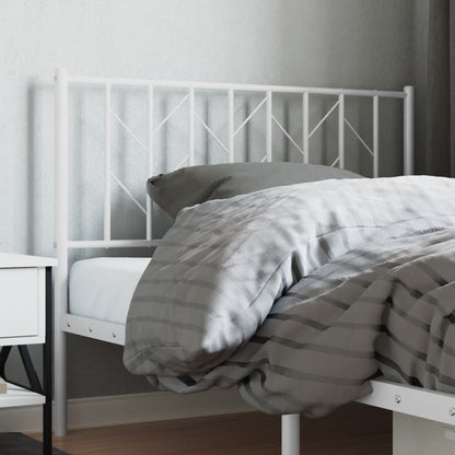 Cabeceira de cama 107 cm metal branco