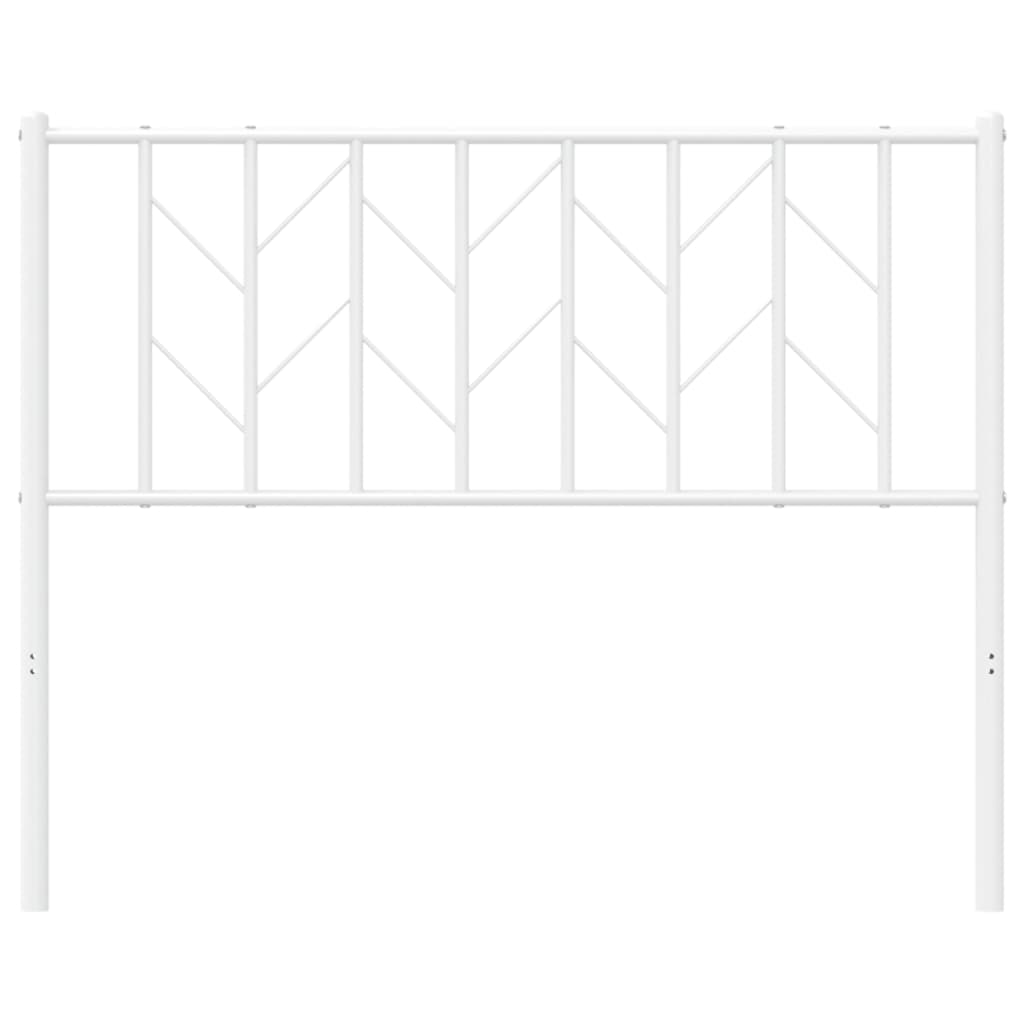 Cabeceira de cama 107 cm metal branco