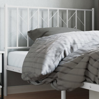 Cabeceira de cama 107 cm metal branco