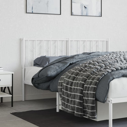 Cabeceira de cama 150 cm metal branco