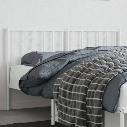 Cabeceira de cama 150 cm metal branco