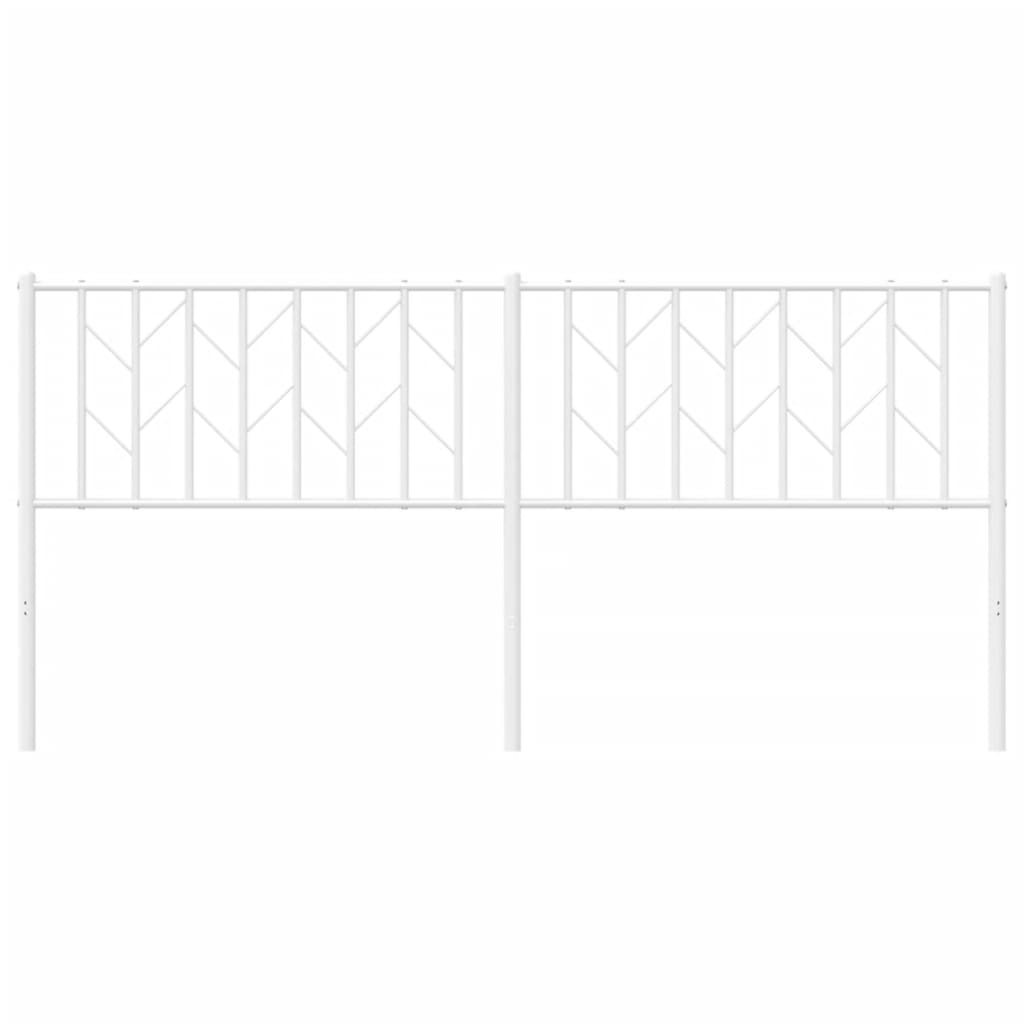 Cabeceira de cama 180 cm metal branco