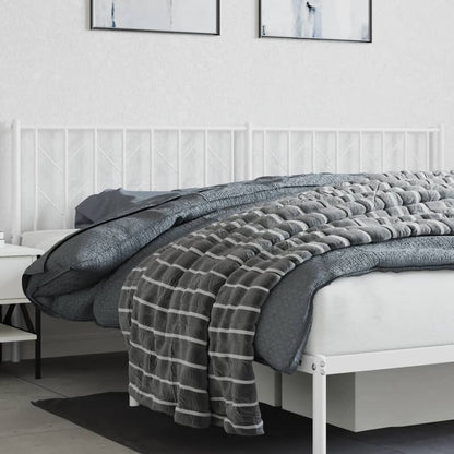 Cabeceira de cama 200 cm metal branco