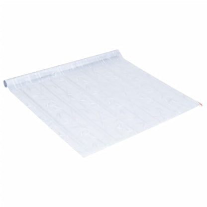 Películas para janela 2 pcs PVC fosco padrão de bambu