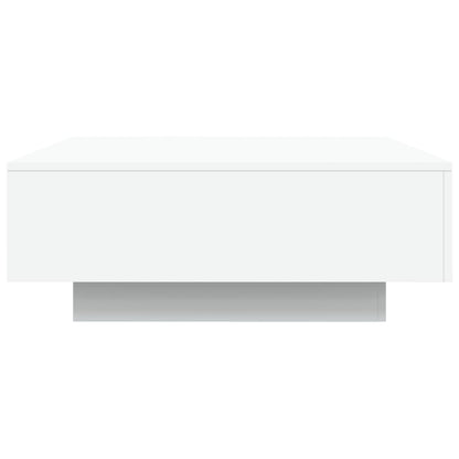 Mesa de centro com luzes LED 80x80x31cm branco