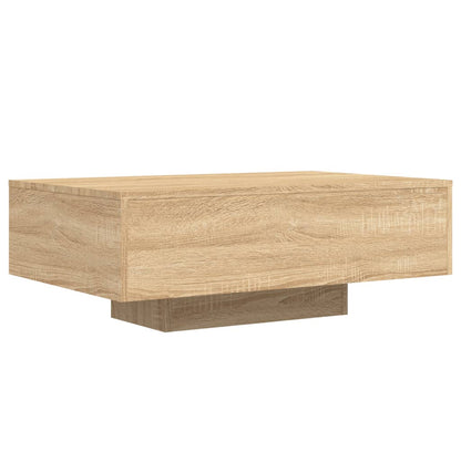 Mesa de centro com luzes LED 85x55x31 cm carvalho sonoma