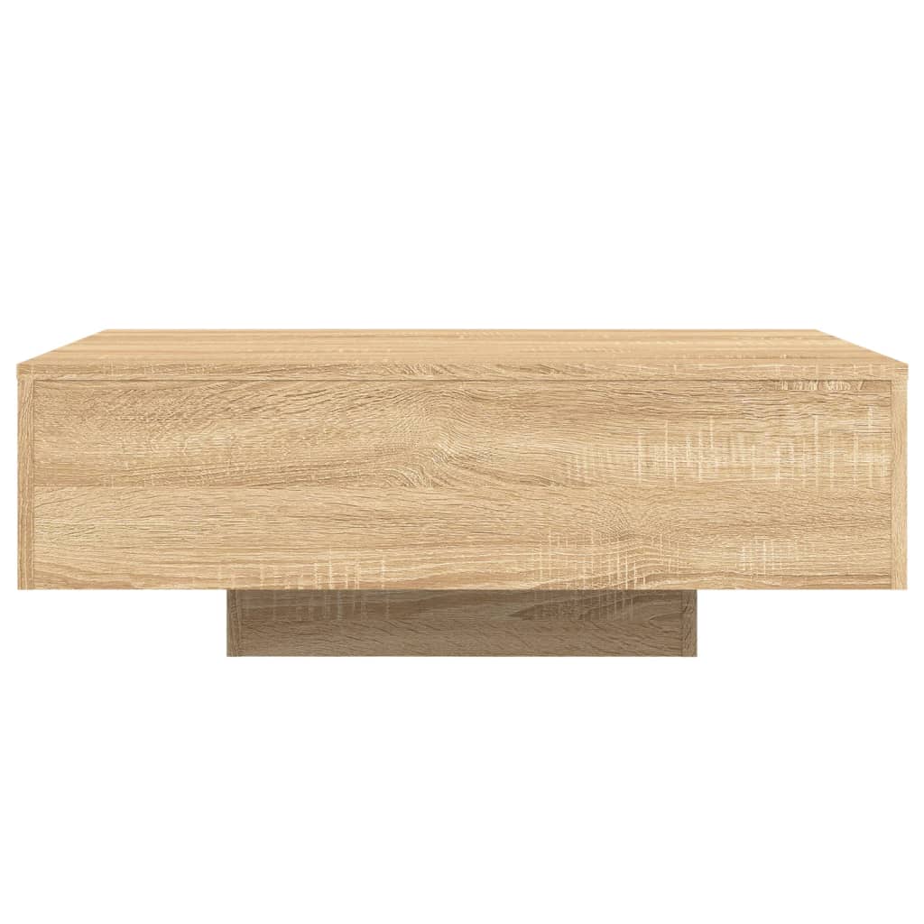 Mesa de centro com luzes LED 85x55x31 cm carvalho sonoma