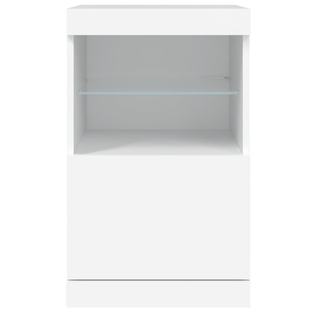 Aparador com luzes LED 41x37x67 cm branco