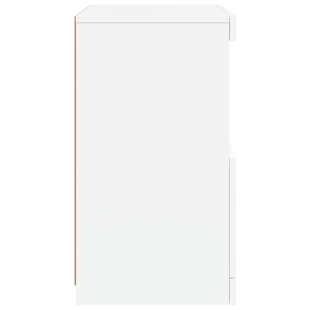 Aparador com luzes LED 41x37x67 cm branco