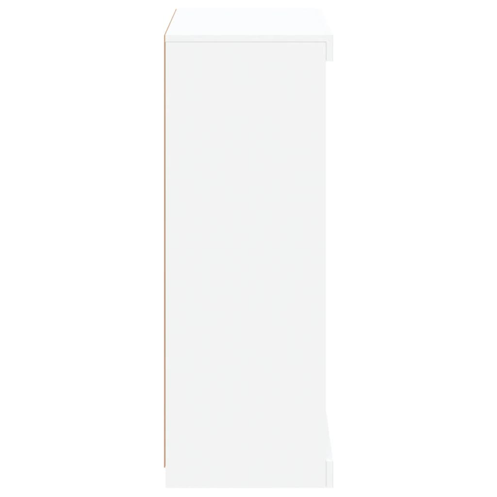 Aparador com luzes LED 60,5x37x100 cm branco