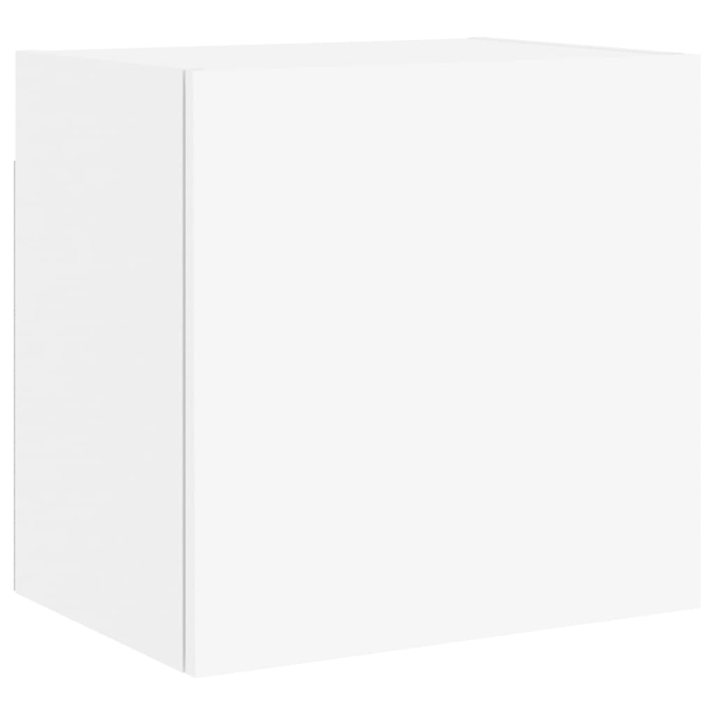 Móveis parede p/ TV 2pcs 40,5x30x40 cm derivados madeira branco