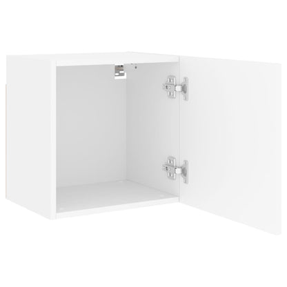 Móveis parede p/ TV 2pcs 40,5x30x40 cm derivados madeira branco