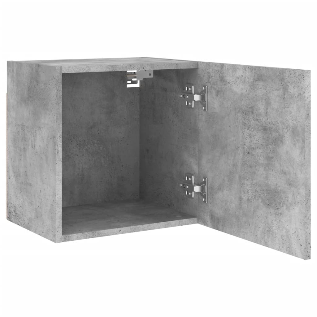 Móveis de parede p/ TV 2pcs 40,5x30x40cm madeira cinza cimento