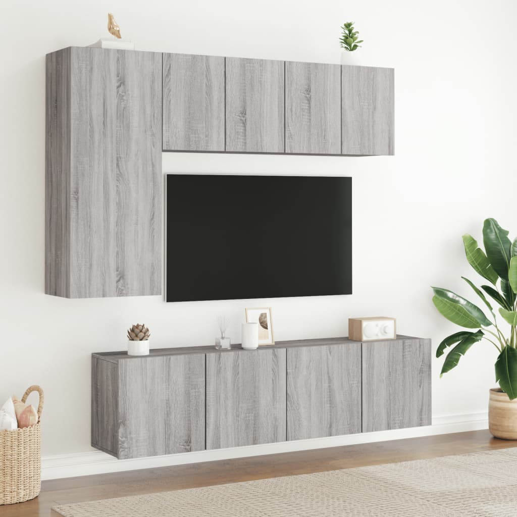 Móvel de parede para TV 60x30x41 cm cinzento sonoma