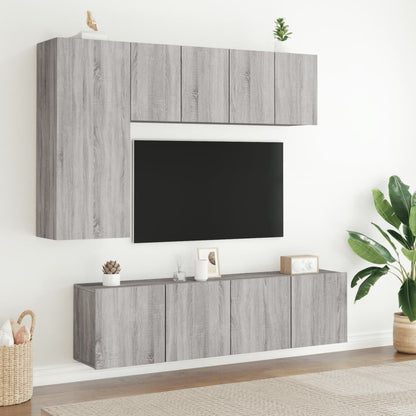 Móvel de parede para TV 60x30x41 cm cinzento sonoma