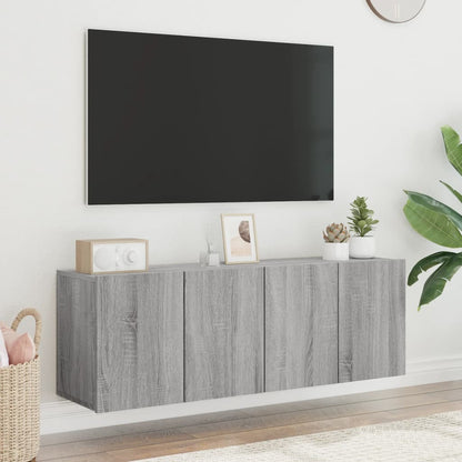 Móveis de parede para TV 2 pcs 60x30x41 cm cinzento sonoma