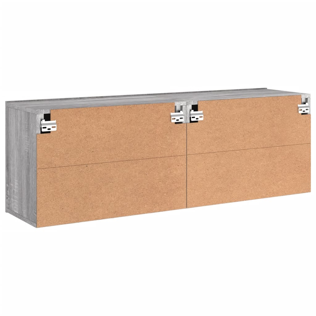 Móveis de parede para TV 2 pcs 60x30x41 cm cinzento sonoma