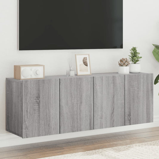 Móveis de parede para TV 2 pcs 60x30x41 cm cinzento sonoma