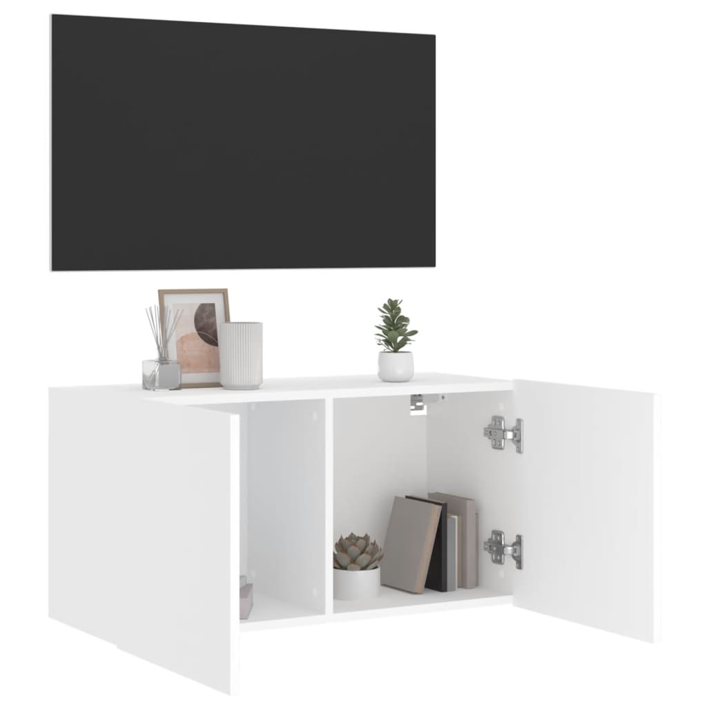 Móvel de parede para TV 80x30x41 cm branco