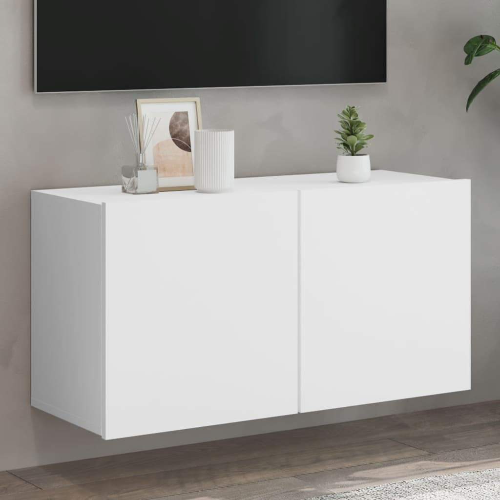 Móvel de parede para TV 80x30x41 cm branco