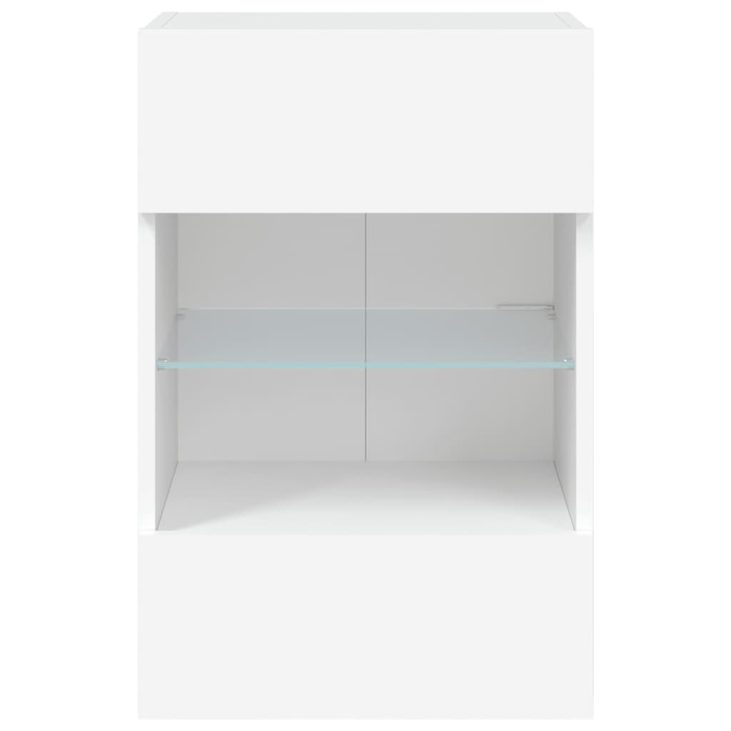 Móvel de parede para TV com luzes LED 40x30x60,5 cm branco