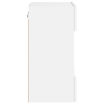 Móvel de parede para TV com luzes LED 40x30x60,5 cm branco