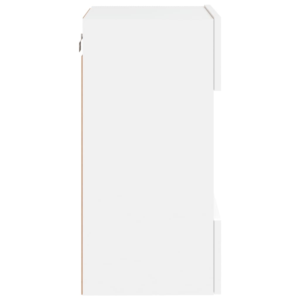 Móveis de Parede Selma p/ TV com Luzes LED - 2 Peças 40x30x60,5 cm - Branco