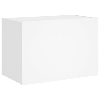 Móvel de parede para TV com luzes LED 60x35x41 cm branco